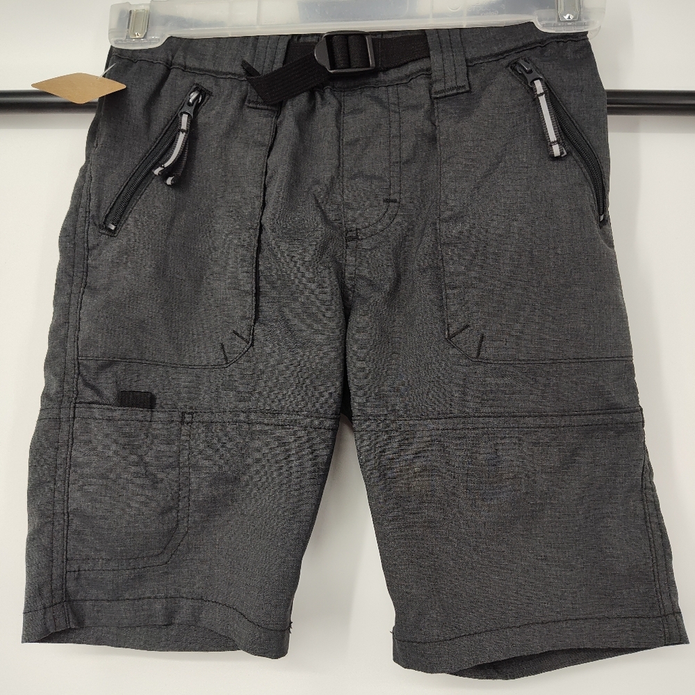 Wrangler Charcoal Boys Cargo Wicking Shorts Size Medium, 8